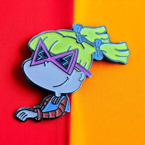 RUGRATS Angelica Pickles Nickelodeon Lapel Backpack Enamel Pin NEW - Picture 1 of 4